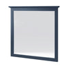 Gemma Wall Dresser Mirror | Crown Moldings | Beveled Glass | Blue Wood 36x41