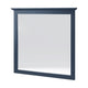Gemma Wall Dresser Mirror | Crown Moldings | Beveled Glass | Blue Wood 36x41
