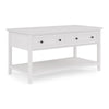 Gemma Console Table | Drawers & Shelf Storage | White Mahogany Wood 60"