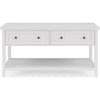 Gemma Console Table | Drawers & Shelf Storage | White Mahogany Wood 60"