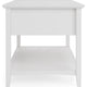 Gemma Console Table | Drawers & Shelf Storage | White Mahogany Wood 60"