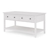 Gemma Console Table | Drawers & Shelf Storage | White Mahogany Wood 60"