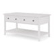 Gemma Console Table | Drawers & Shelf Storage | White Mahogany Wood 60"
