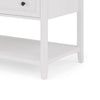 Gemma Console Table | Drawers & Shelf Storage | White Mahogany Wood 60"