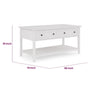 Gemma Console Table | Drawers & Shelf Storage | White Mahogany Wood 60"