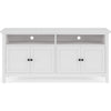 Gemma TV St& Entertainment Console with 4 Doors | White Wood 64"