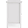 Gemma TV St& Entertainment Console with 4 Doors | White Wood 64"