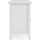 Gemma TV St& Entertainment Console with 4 Doors | White Wood 64"