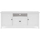 Gemma TV St& Entertainment Console with Storage | White Wood 74"