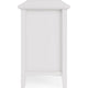 Gemma TV St& Entertainment Console with Storage | White Wood 74"