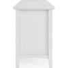 Gemma TV St& Entertainment Console | Doors & Drawers | White Wood 84"
