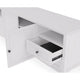 Gemma TV St& Entertainment Console | Doors & Drawers | White Wood 84"