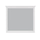 Gemma Wall Dresser Mirror | Crown Moldings | Beveled Glass | White Wood 36x41