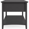Gemma Console Table | Drawers & Shelf Storage | Black Mahogany Wood 60"