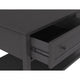 Gemma Console Table | Drawers & Shelf Storage | Black Mahogany Wood 60"