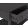 Gemma Console Table | Drawers & Shelf Storage | Black Mahogany Wood 60"