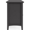Gemma TV St& Entertainment Console with 4 Doors | Black Wood 64"