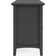 Gemma TV St& Entertainment Console with 4 Doors | Black Wood 64"