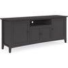 Gemma TV St& Entertainment Console with Storage | Black Wood 74"