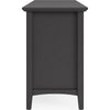 Gemma TV St& Entertainment Console with Storage | Black Wood 74"