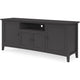 Gemma TV St& Entertainment Console with Storage | Black Wood 74"