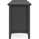 Gemma TV St& Entertainment Console | Doors & Drawers | Black Wood 84"