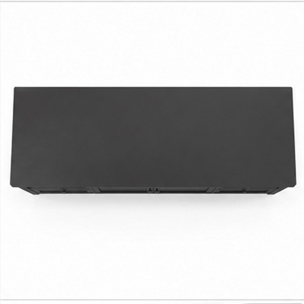 Gemma TV St& Entertainment Console | Doors & Drawers | Black Wood 84"