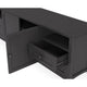 Gemma TV St& Entertainment Console | Doors & Drawers | Black Wood 84"