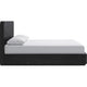 Enola King Platform Bed | Waterfall Edges | Jet Black Ash-Mahogany Wood