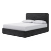 Enola King Platform Bed | Waterfall Edges | Jet Black Ash-Mahogany Wood