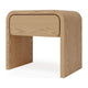 Enola Nightst& with Drawer | Rounded Edges | Timber Brown Solid Wood