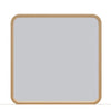 Enola Framed Dresser Mirror | Glass Panel | Timber Brown Meranti Wood 37x40