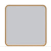 Enola Framed Dresser Mirror | Glass Panel | Timber Brown Meranti Wood 37x40