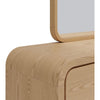 Enola Framed Dresser Mirror | Glass Panel | Timber Brown Meranti Wood 37x40