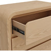 Enola Tall Dresser Chest with 5 Drawers | Rounded Frame | Brown Wood