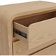 Enola Tall Dresser Chest with 5 Drawers | Rounded Frame | Brown Wood