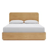 Enola Queen Bed with Slatted Platform | Timber Brown Ash-Meranti Wood
