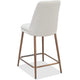 Wyatt Counter Stool Chair | Bronze Tubular Metal Frame | Ricotta Boucle Fabric