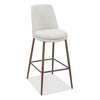 Wyatt Barstool Chair | Bronze Tubular Metal Frame | Ricotta Boucle Fabric