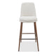 Wyatt Barstool Chair | Bronze Tubular Metal Frame | Ricotta Boucle Fabric