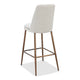 Wyatt Barstool Chair | Bronze Tubular Metal Frame | Ricotta Boucle Fabric