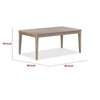 Kaili Dining Table w Extension Leaf | 2 Drawers | Brown Wood 72-90"