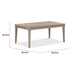 Kaili Dining Table w Extension Leaf | 2 Drawers | Brown Wood 72-90"