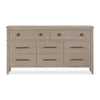Kaili Wide Dresser with 8 Drawers | Chai Brown Oak-Rubberwood