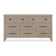 Kaili Wide Dresser with 8 Drawers | Chai Brown Oak-Rubberwood