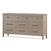 Kaili Wide Dresser with 8 Drawers | Chai Brown Oak-Rubberwood
