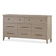 Kaili Wide Dresser with 8 Drawers | Chai Brown Oak-Rubberwood