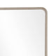 Kaili Rounded Rectangle Wall or Dresser Mirror | Glass | Chai Brown Wood 38x44