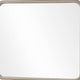 Kaili Rounded Rectangle Wall or Dresser Mirror | Glass | Chai Brown Wood 38x44