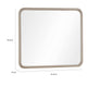 Kaili Rounded Rectangle Wall or Dresser Mirror | Glass | Chai Brown Wood 38x44